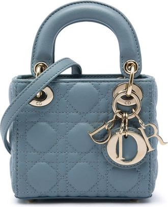 Dior Pre-owned Dior Micro Lambskin Cannage Lady Satchel Ladies STHOP6QMJ6ZCMXO5