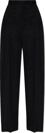 Balenciaga Straight Trousers, female, Black, Size: 2XS Large Tailored Pants