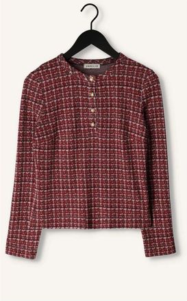 Vanilia Dames, Truien, Rood, Maat: XL Tweed
