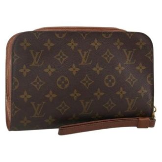 Louis Vuitton Pre-owned Clutches, female, Brown, Size: ONE SIZE Pre-owned Vintage Monogram Canvas Clutch