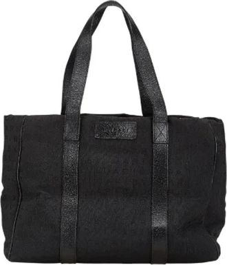 Bulgari Pre-owned Tote Bags, female, Black, Size: ONE SIZE Pre-owned Canvas totes