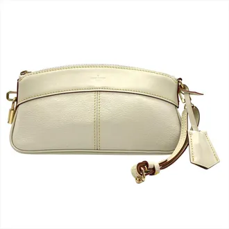 Louis Vuitton Blanc White Suhali Leather Clutch Bag (Pre-Owned)