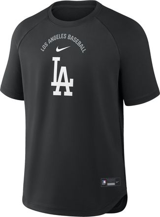 Nike Los Angeles Dodgers Authentic Collection Batting Practice Pregame Nike Mens Dri-FIT MLB Top in Black | 04HG912ZLD-7DX