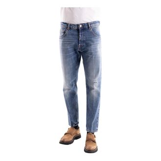 Don the Fuller Heren, Jeans, Blauw, Maat: W35 Katoen