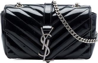 Saint Laurent Pre-owned Saint Laurent Baby Chevron Patent Classic Monogram Chain Bag Ladies KRLIQXNGWDMAFDXQ