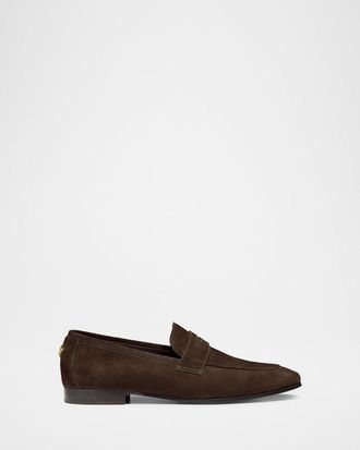 Bougeotte Suede Penny Loafers