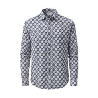 Mazzarelli Casual Shirts, male, Multicolor, Size: 3XL Printed Floral Shirt