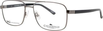 Chesterfield Mens Gunmetal Rectangular Eyeglass Frames Ch-90Xl