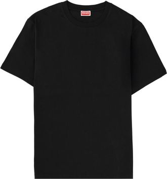 Kenzo Black Solid Crew Neck T-Shirt