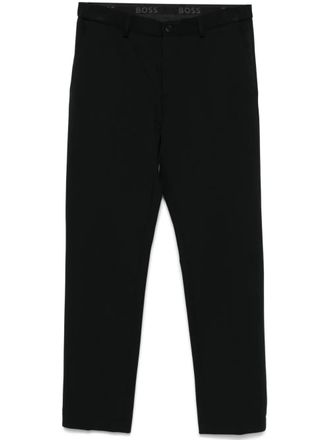 BOSS slim-cut trousers - Black