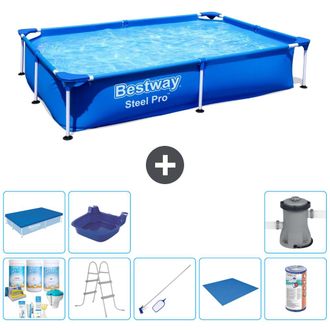 Bestway Piscina Bestway Steel Pro Rectangular - 221x150x43 Cm - 7-piezas S22216