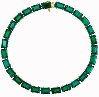 Effy 14K Yellow Gold Lab-Grown Emerald Tennis Bracelet in 14K Gold at Nordstrom, Size 7