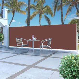 Berkfield Home Retractable Side Awning 160 x 500 cm Brown