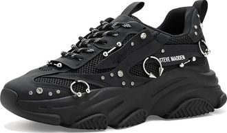 Steve Madden Possession Womens Shoes Black Piercing : 5.5 M, Synthetic