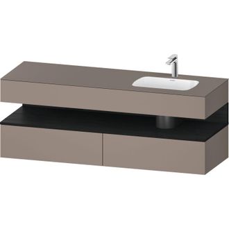 Duravit Qatego Lavabo Encastrado Con Base De Lavabo Consola, - Duravit