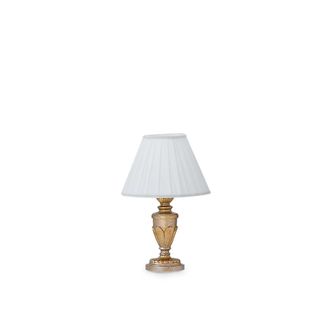 Ideal Lux Dora - L&aacute;mpara De Mesa Peque&ntilde;a 1 Luz, Lat&oacute;n Antiguo, E14 - Ideal Lux