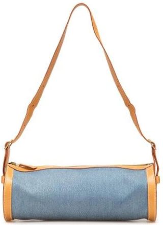 Herm&egrave;s Pre-owned Shoulder Bags, female, Blue, Size: ONE SIZE Pre-owned Leather Shoulder Bag
