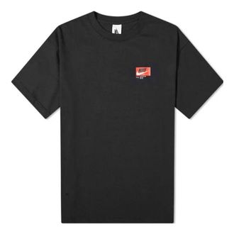 Nike ISPA Logo Tee Black University Red CT8420-010