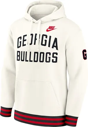 Nike Georgia Legacy Nike Mens College Pullover Hoodie in Brown | 02K30K9JUGV-RZ7