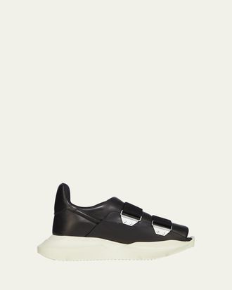 Rick Owens Mens Temple Burritogeth Leather Sneakers