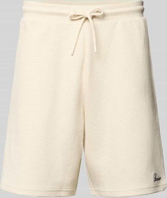 Review Shorts mit Strukturmuster in Ecru, Gr&ouml;&szlig;e XXL