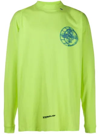 Off-white Felpa Rationalism con stampa - Giallo