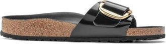 Birkenstock Madrid Big Buckle Narrow Fit - Dames - Sandalen - Zwart - 37 EU - Leer - Schoenen