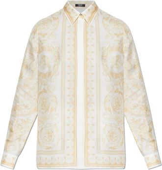 Versace Mujer, Blusas y Camisas, Beige, Talla: S