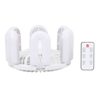 OEM L&aacute;mpara De Techo Con Ventilador Y Luz Led E27 - Control Remoto, 6 Luces En Forma De U, 3 Aspas, Velocidad Del Viento Y Luz Ajustables