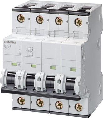 SIEMENS Interruptor Autom&aacute;tico 400v 6ka, 3+n Polos B, 16a, T=70mm, 5sy66166