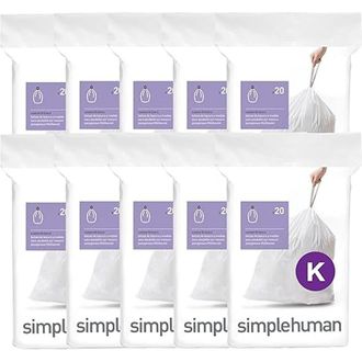 Simplehuman Code K Custom Fit Liners with Quick Dispense Packs in 200 Liners at Nordstrom, Size Refill
