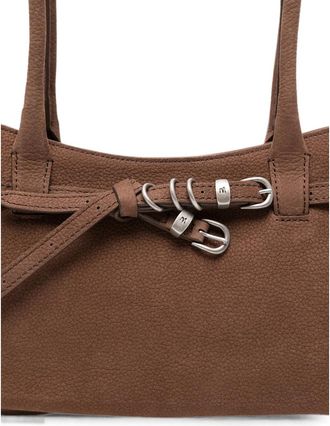 Margesherwood Suede Calf Leather Shoulder Bag - Brown