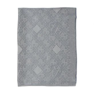 Emporio Armani Sciarpa Monogram Jacquard - - Accessories - Donna - Blu - ONE SIZE