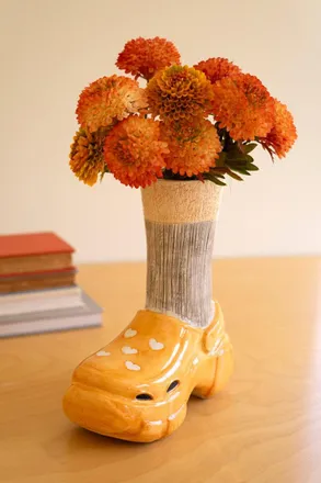 Kalalou Ceramic Crocs And Socks Vase