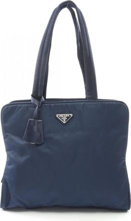 Prada Blue Nylon Tote Bag (Pre-Owned)