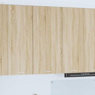 vidaXL Armadio pensile Quercia Sonoma e Bianca 50 x 31 x 100 cm vidaXL