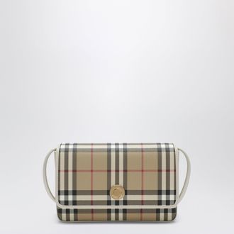 Burberry White Hampshire bag with Check pattern