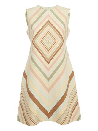 Valentino striped slip dress - Neutrals
