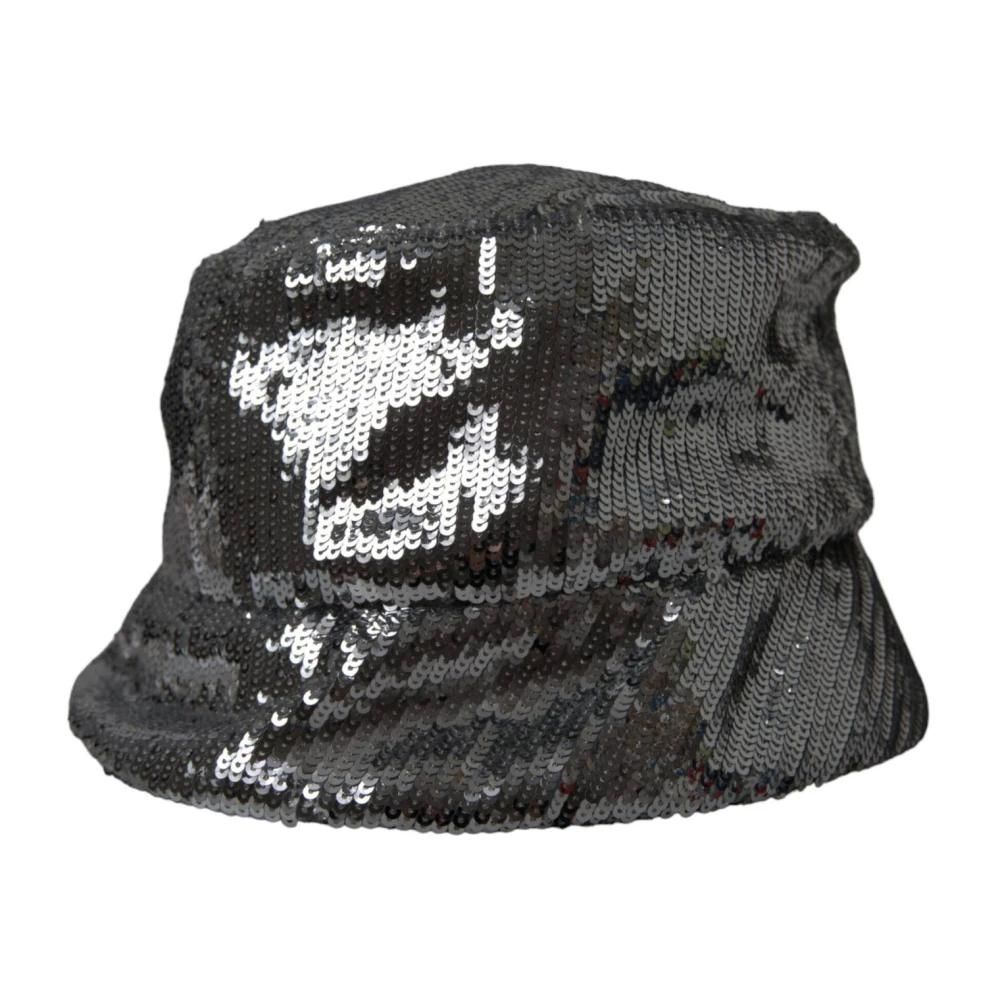 Authentic NWT DOLCE & GABBANA Black Crystal DG Nylon Bucket Hat 214446890_blk_cu.jpg?ts=  main image 2