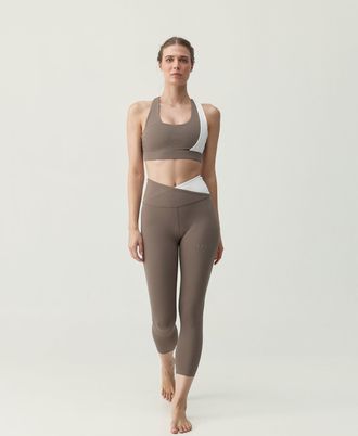 Born Living Yoga Legging Cleo Fossil/White Chalk