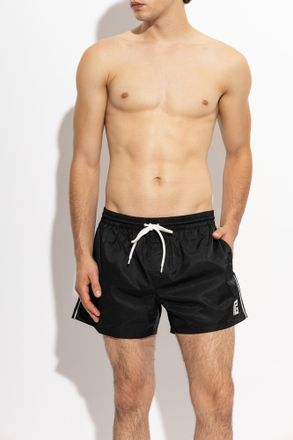 Balmain Swim Shorts, Mens, Black