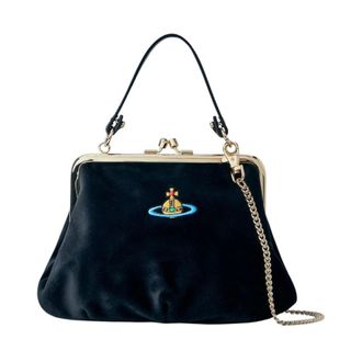 Vivienne Westwood Handbags, female, Black, Size: ONE SIZE Granny Frame Purse
