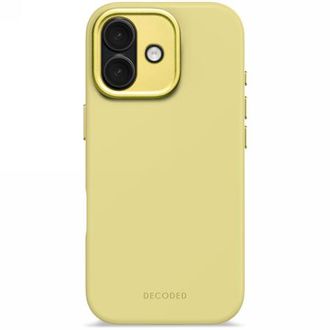 Decoded Funda Trasera De Silicona Antimicrobiana Decoded - Funda Protectora De Silicona Compatible Con Magsafe Para Iphone 17 (amarillo Yuma)