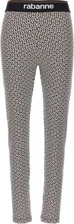 Paco Rabanne Monogram Leggings - Dames - Leggings - Veelkleurig - XS - Tweed - Broeken