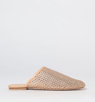 Stuart Weitzman Mules bassi Bareitall in nylon a rete con strass