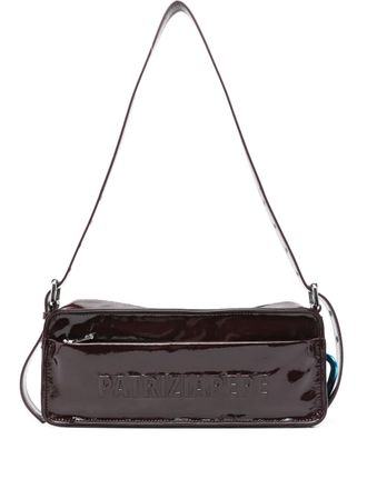 Patrizia Pepe Schoudertas met logo-reliëf - Bruin