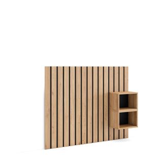 Skraut Home Cabecero efecto madera roble 133x3x107cm