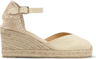 Castaner Chiarita Wedge Espadrille - Dames - Sleehakken - Beige - 40 EU - Katoen - Schoenen