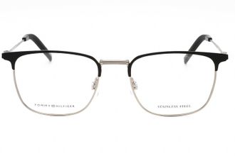 Tommy Hilfiger TH1816 Metal-Frame Rectangular Eyeglasses - Black