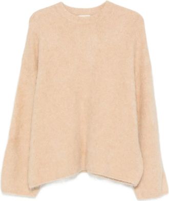 Soft Goat crew-neck long-sleeve knitwear - Brown